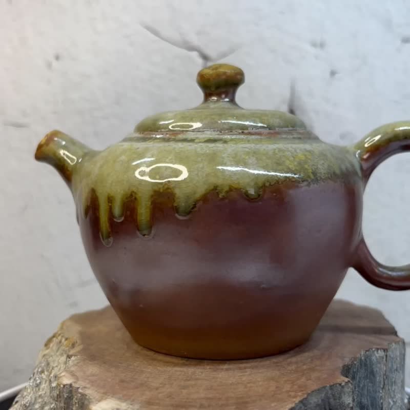 手作 手捏陶 柴燒壺 柴燒茶壺 - 茶壺/茶杯/茶具 - 陶 
