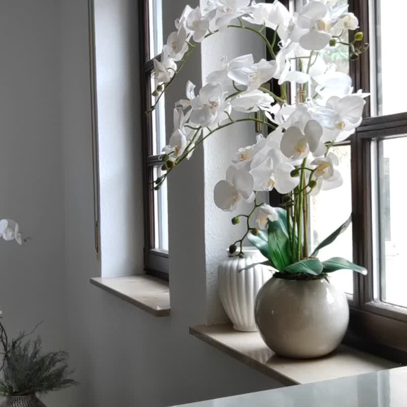 Modern white Table Lamp, Bedside Lamp, Home Decor, LED Lamp, Aesthetic,3 colors - Lighting - Glass White