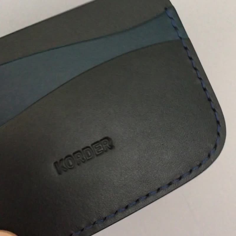 Slim Cardholder, Thin Leather Wallet, 3 slots Card Wallet, Simple Leather Wallet - 名片夾/名片盒 - 真皮 多色
