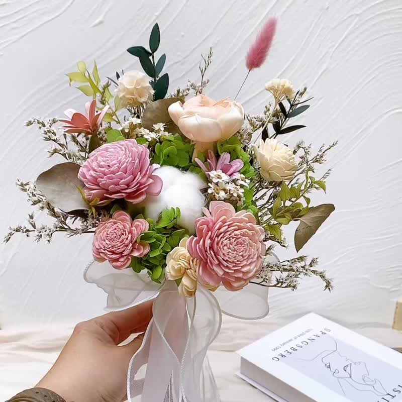 Huafang/Wedding bouquet/Dried flower bouquet/Sola flower bouquet/Small bouquet - Dried Flowers & Bouquets - Plants & Flowers 