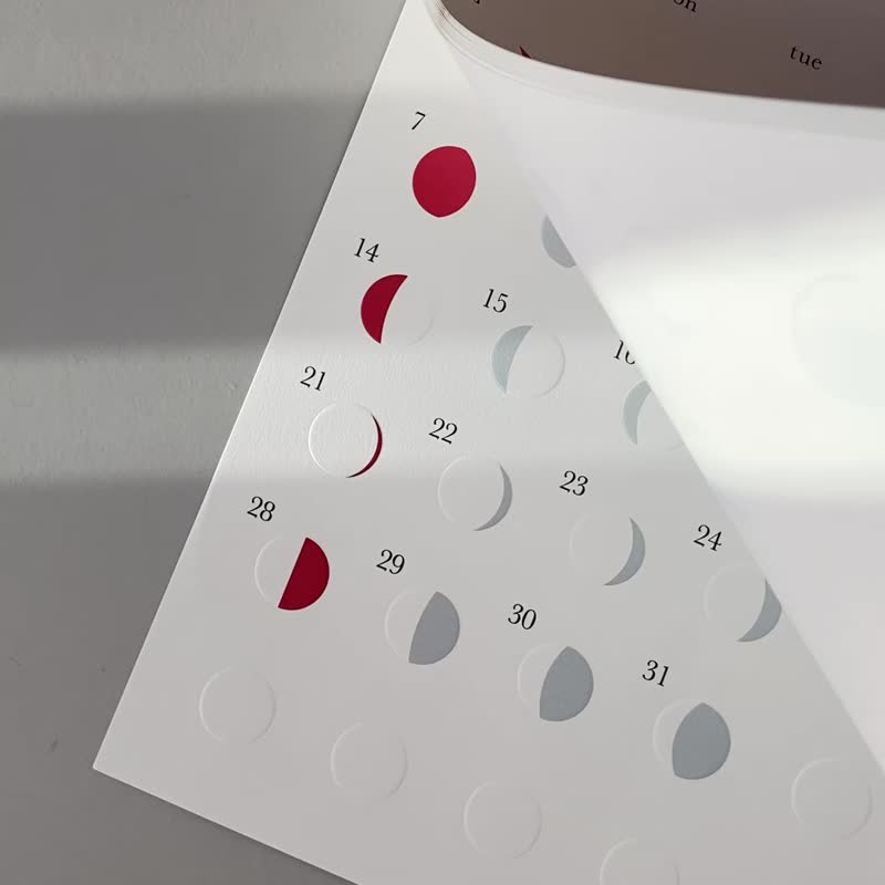 Re+g | 2026 日本限定凸版印刷月相掛曆 - 彩色 - 日曆/月曆/年曆 - 紙