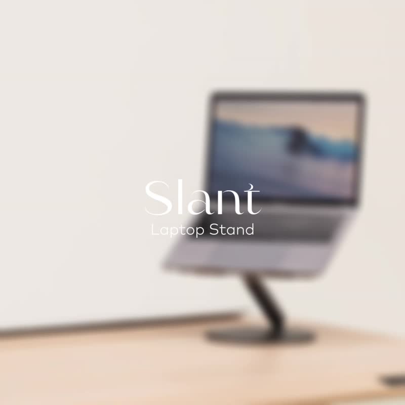 beflo Slant - Laptop Stand - Computer Accessories - Aluminum Alloy Gray