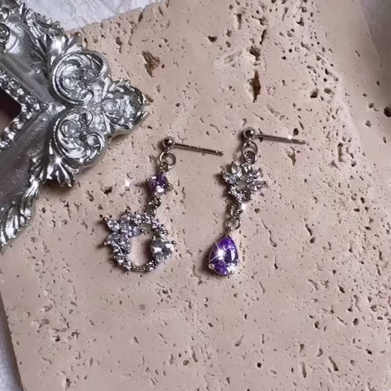 [Quality Series] Lavender Dream Hypoallergenic Earrings - Earrings & Clip-ons - Other Metals Purple