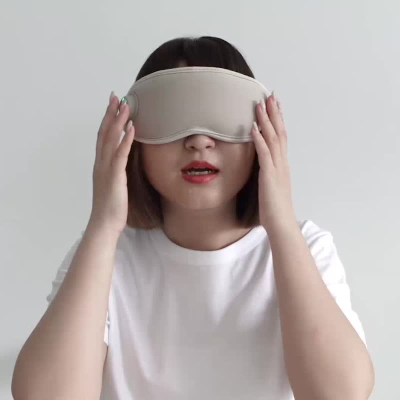 [Charming electric eyes_good sleep_eye fatigue] acupoint massage eye mask - Facial Massage & Cleansing Tools - Other Materials Khaki