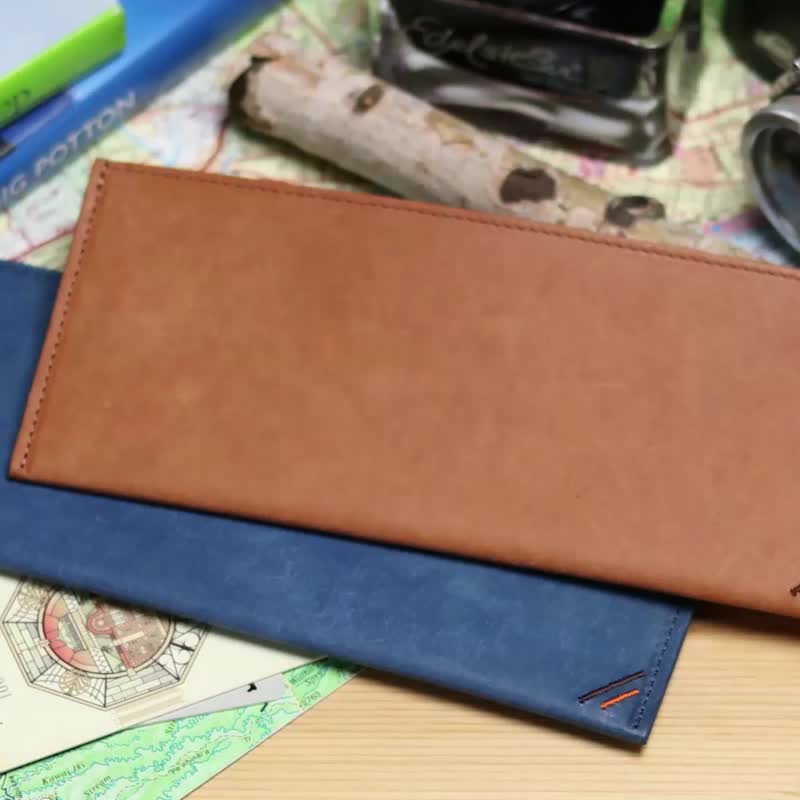 革職人 LEATHER FACTORY【MARGOT Slim Long Wallet】Made in Japan - กระเป๋าสตางค์ - หนังแท้ หลากหลายสี