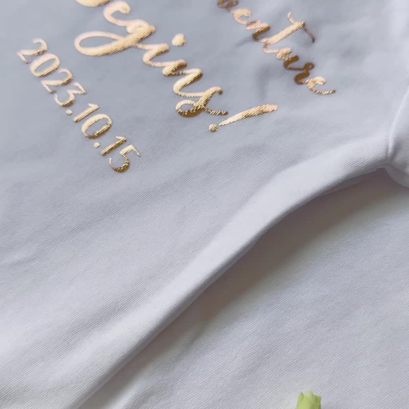 [onesies] White bronzing baby jumpsuit | Full moon, newborn gifts, baby photos - Onesies - Cotton & Hemp White