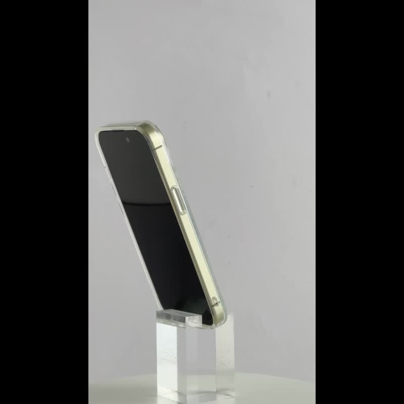 【kate spade】iPhone 15 series MagSafe premium mobile phone case Galaxy Star Diamond - Phone Cases - Plastic White