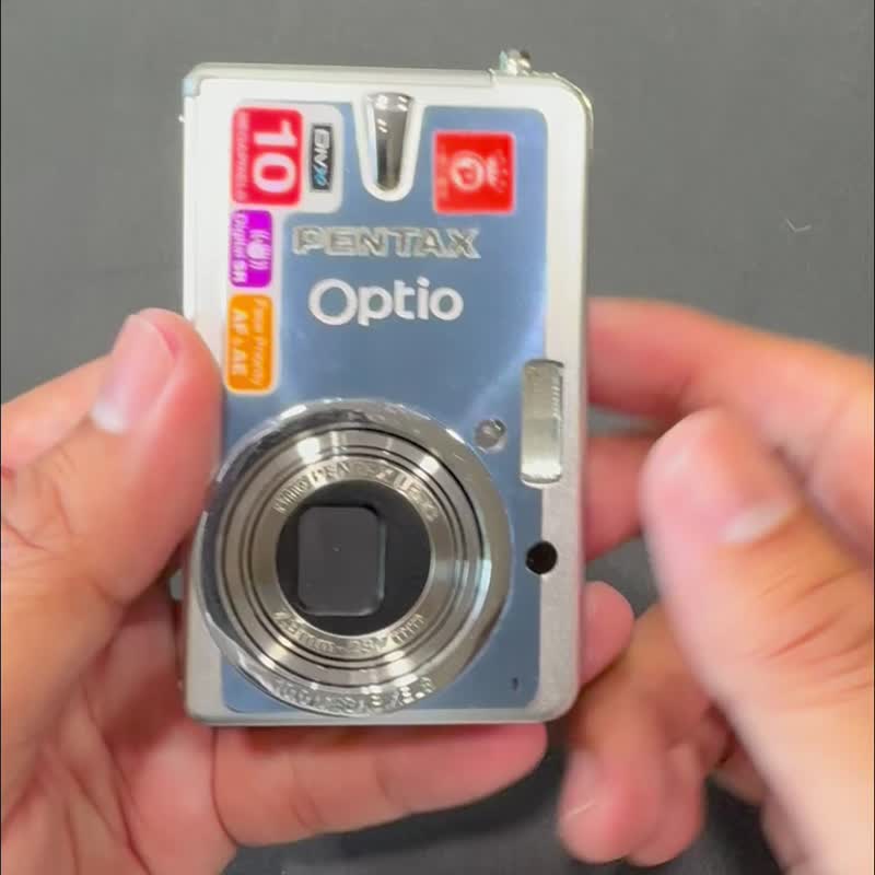 CCD超薄口袋相機 Pentax Optio S10 整體七成新 數位相機 Y2K - 菲林/即影即有相機 - 其他金屬 銀色