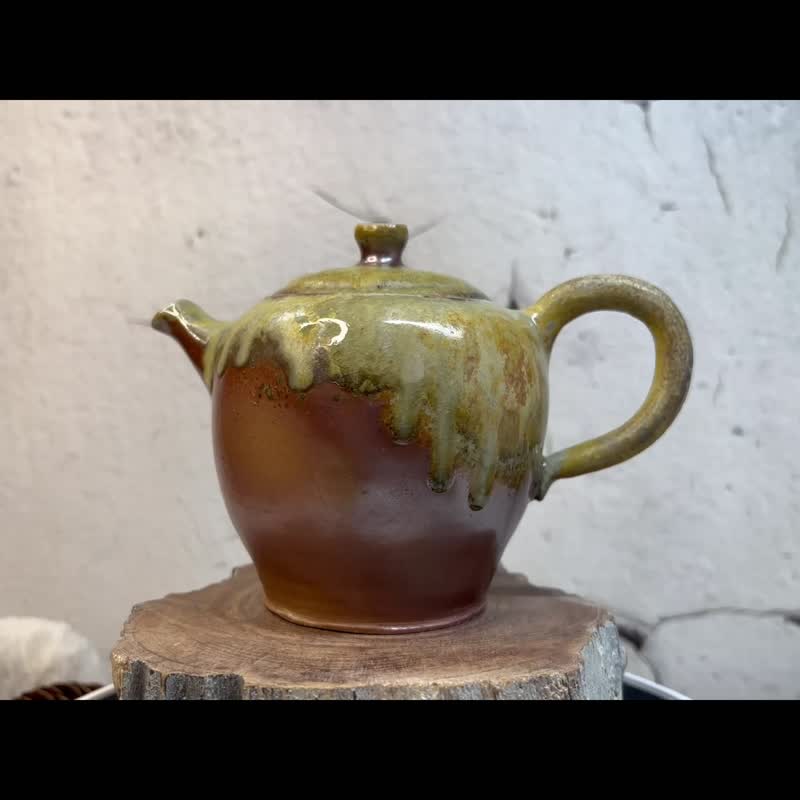 手作 手捏陶 柴燒壺 柴燒茶壺 - 茶具/茶杯 - 陶 