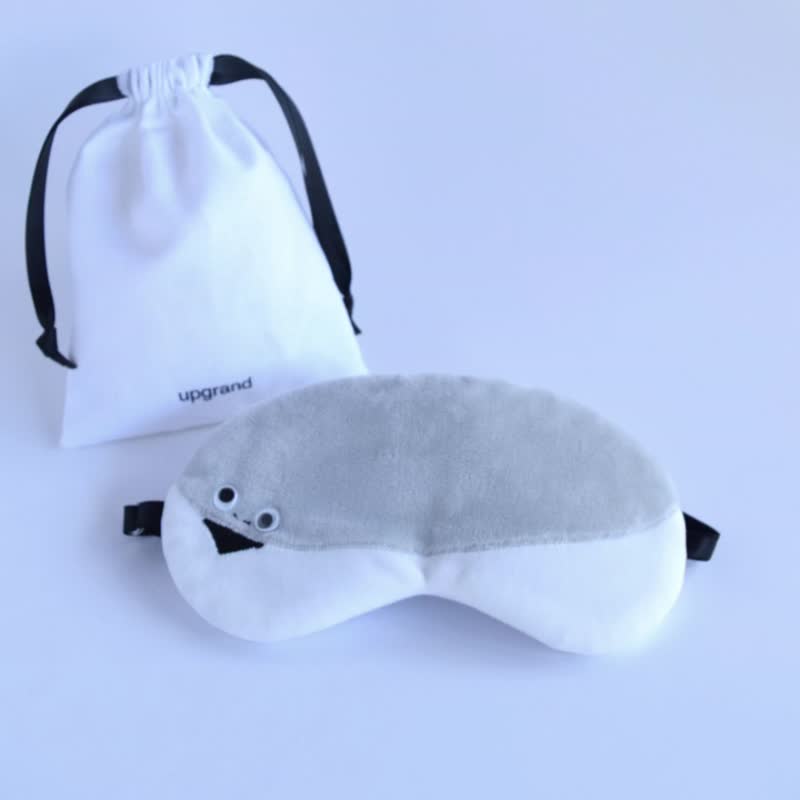 日本眼罩 薩卡班甲魚 | 有附收納袋 | 旅行 | 午睡 | 禮物 - 眼罩 - 聚酯纖維 白色