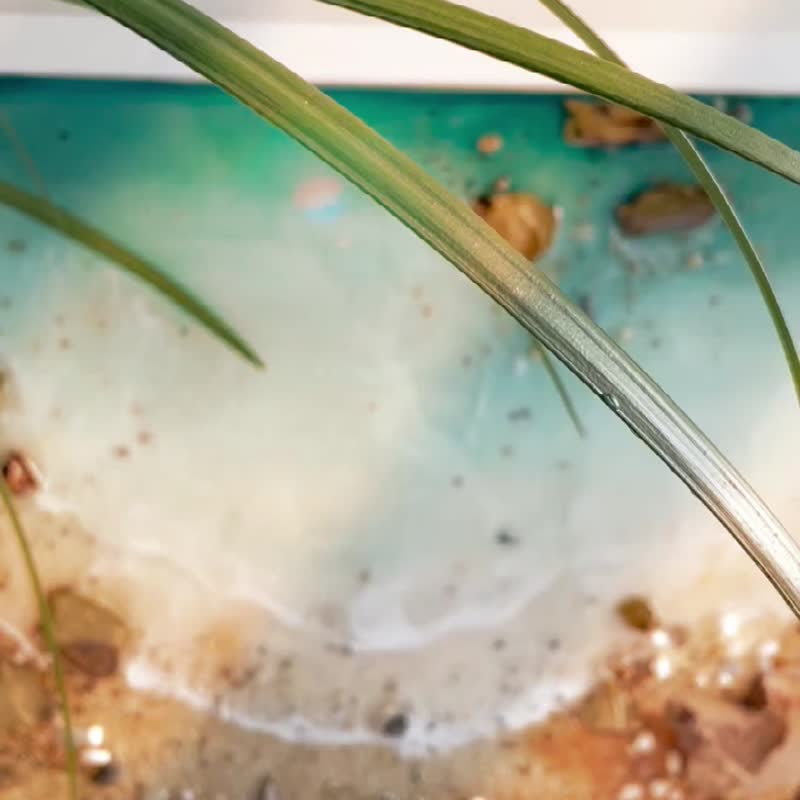 海洋陸地環氧樹脂畫客製 - 擺飾/家飾品 - 其他材質