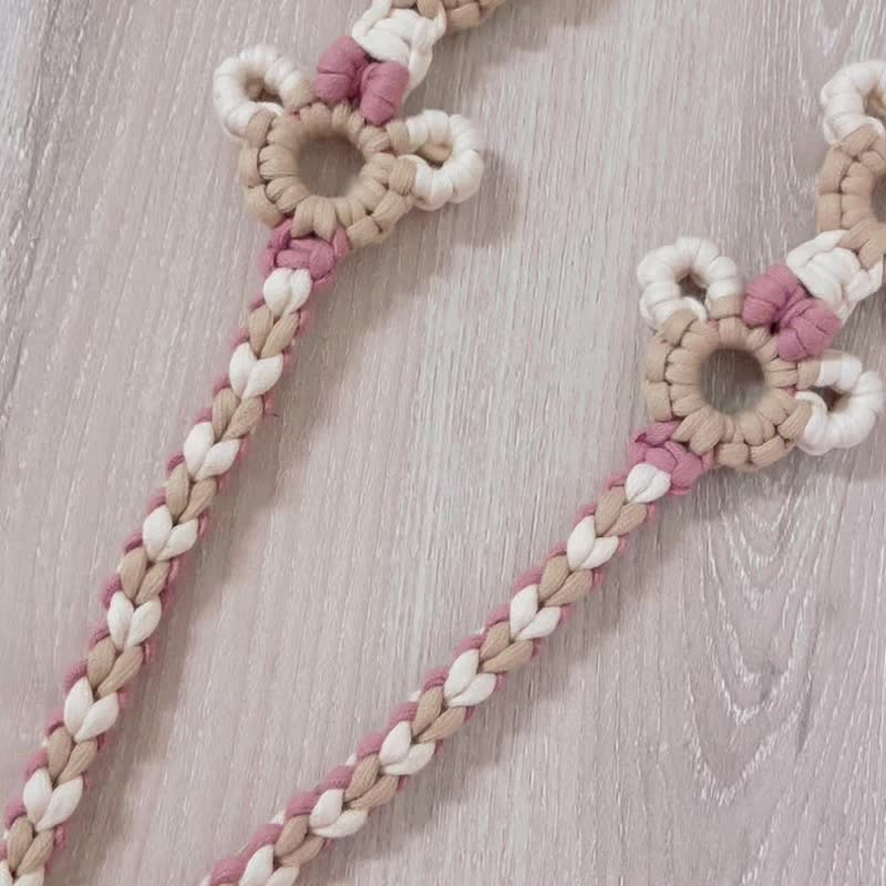 雪莉玫可調式手機背帶 - 手機掛繩/背帶 - 棉.麻