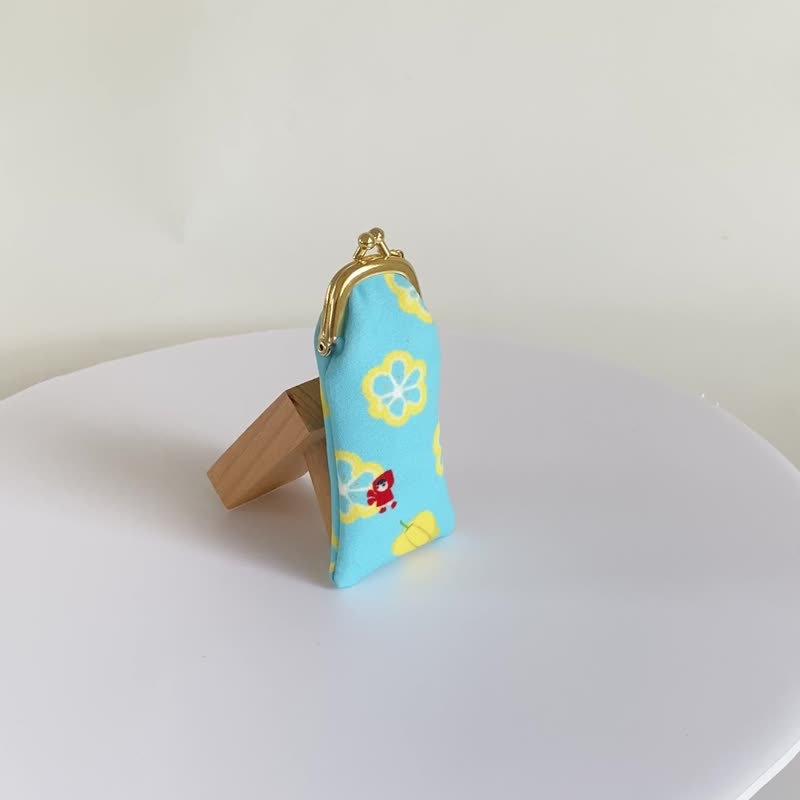 【Pinkoi 線下活動預購商品】口紅口金包 – 蔬菜派對  1支裝 - 化妝包/收納袋 - 棉.麻 多色