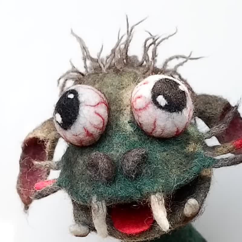 Monster puppet,姆巴拉-斯蒂尔 glove doll, puppet theater, glove puppet. 我将按订单制作 - Kids' Toys - Wool Multicolor