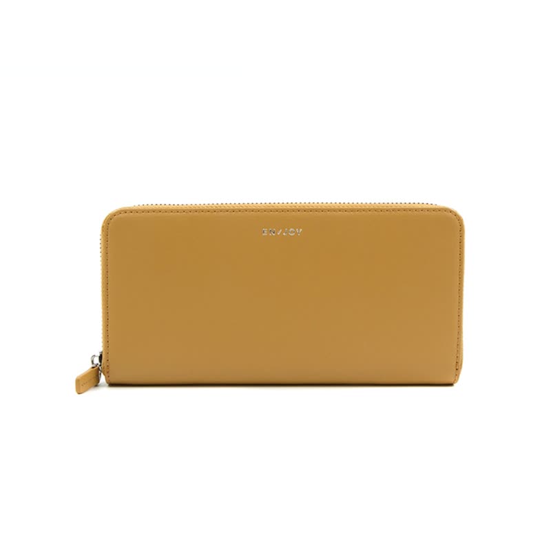 Calf Split Calf Leather ID Zip Wallet - Wallets - Genuine Leather Multicolor
