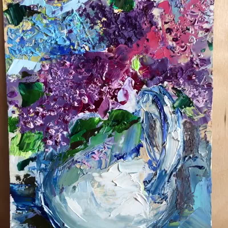 Flowers Original Painting Wall Art Decor - Posters - Other Materials 