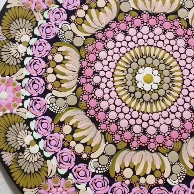 心之花園 能量曼陀羅 靈魂手工畫 - 海報/掛畫/掛布 - 棉.麻