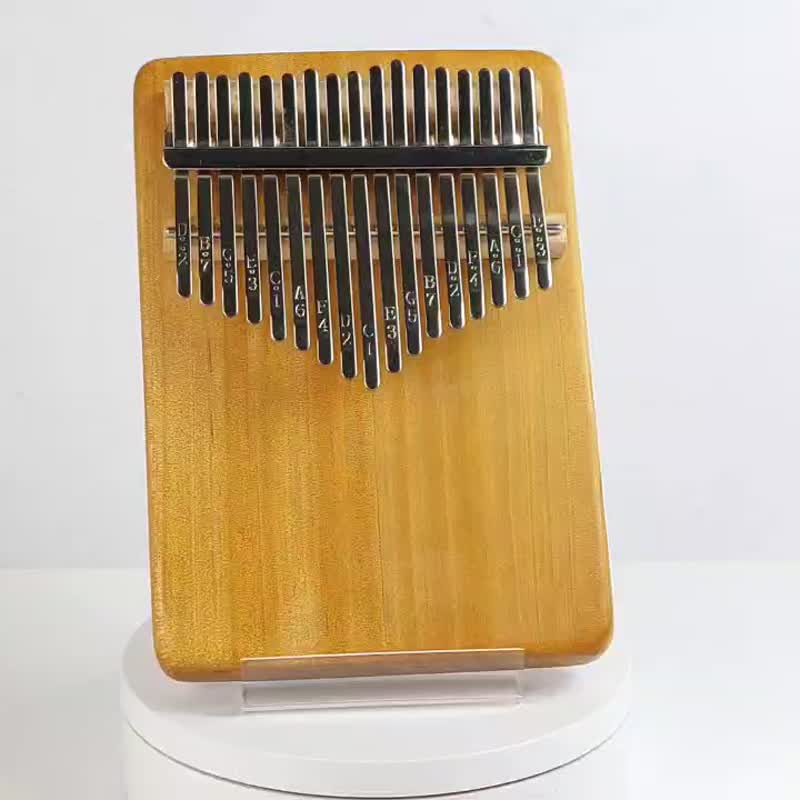 Solomon cypress thumb piano/17-tone solid board thumb piano/KALIMBA - Guitars & Music Instruments - Wood Gold