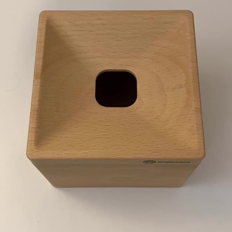 coin box, money bank, storage box, solid wood - Coin Banks - Wood Khaki