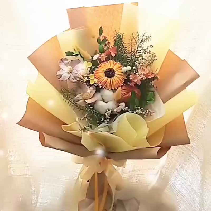 Youth Sunshine. Yellow Line. Dried Flowers. Sola Flowers. Immortal Flowers. Valentine's Day. Graduation Bouquet - Dried Flowers & Bouquets - Plants & Flowers Yellow