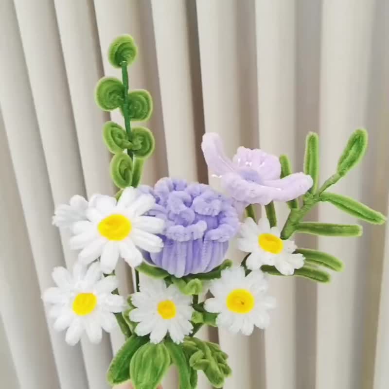 【DOING】客製-扭扭棒花束 - 乾花/永生花 - 其他材質 多色