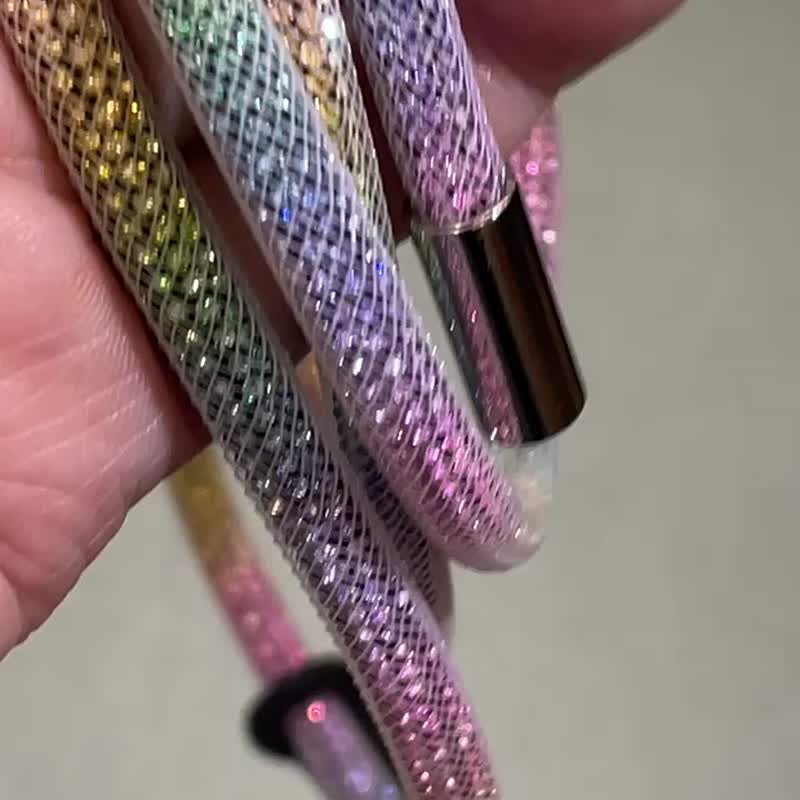閃鑽彩虹手機斜孭帶 - 其他 - 聚酯纖維 多色