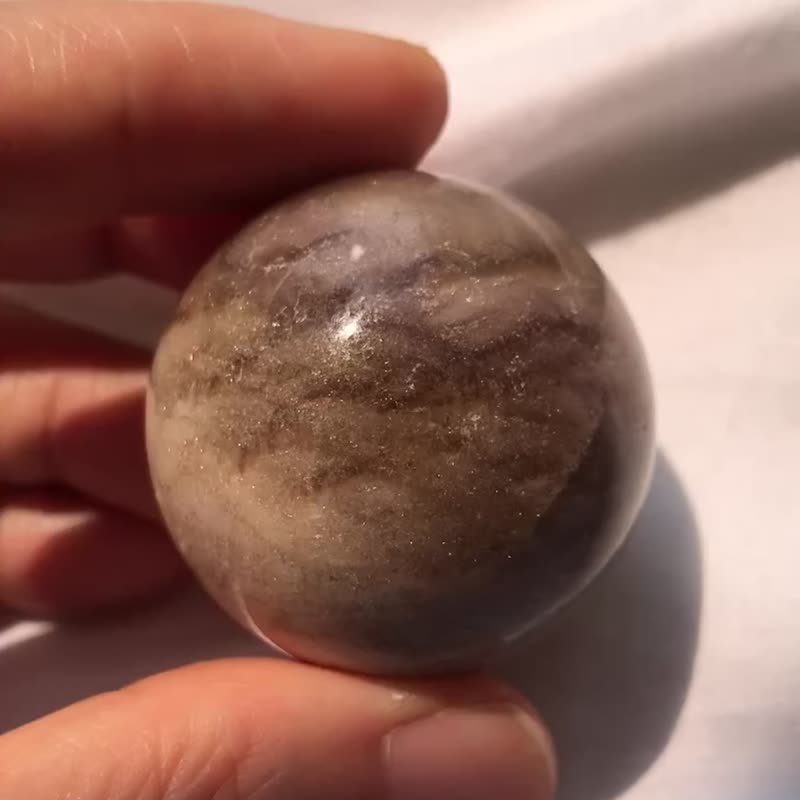 Shujulai Stone symbiosis ball Su Stone crystal ball natural rough stone crystal ball crystal - Items for Display - Crystal Purple