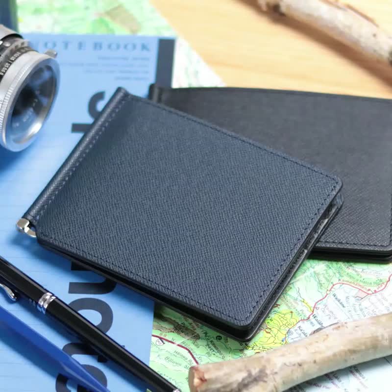 革職人 LEATHER FACTORY【Freedom Money Clip Wallet / Bifold Wallet】Made in Japan - Wallets - Genuine Leather Multicolor
