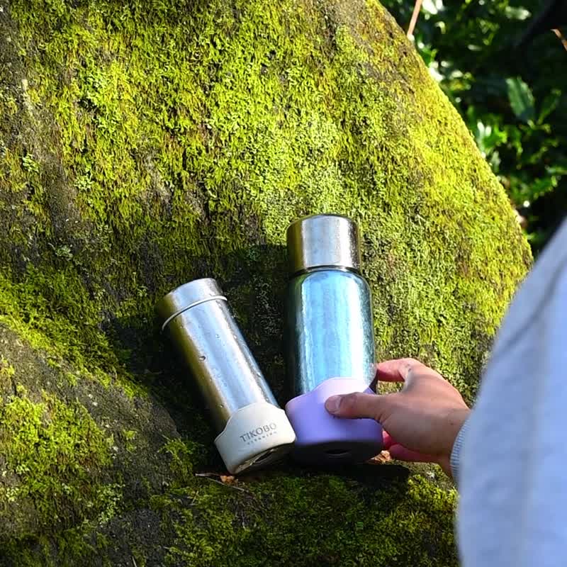 [Free pure titanium straw + bag] Double-layer vacuum pure titanium thermos bottle/luxury kangaroo bottle teapot - กระบอกน้ำร้อน - โลหะ 
