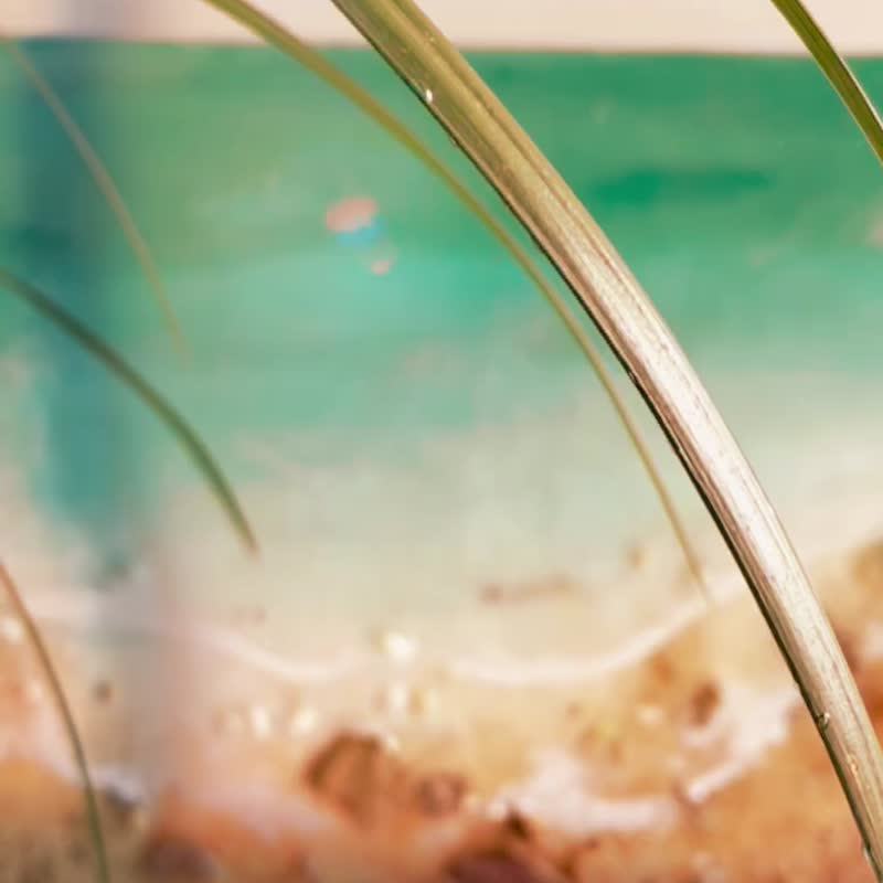 海洋陸地環氧樹脂畫客製 - 擺飾/家飾品 - 其他材質