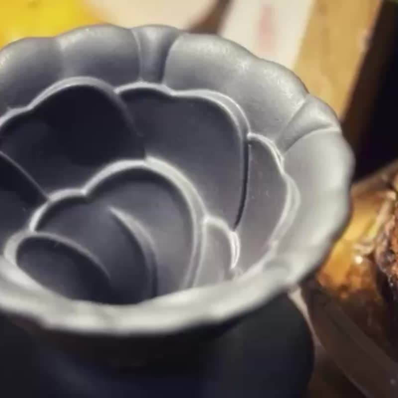 台灣H.U.A.小玫瑰手沖咖啡陶瓷濾杯 - 咖啡壺/咖啡周邊 - 陶 