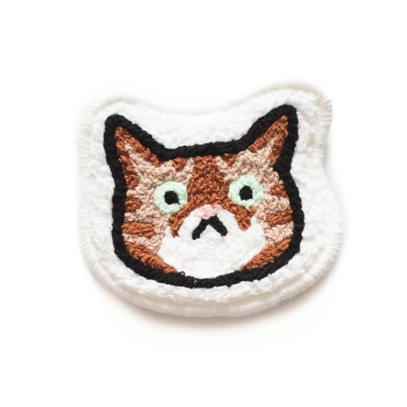 Customized cat head mini rug - Other - Other Materials 