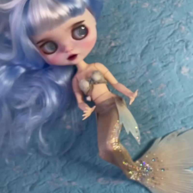 blythe mermaid doll - Stuffed Dolls & Figurines - Plastic White