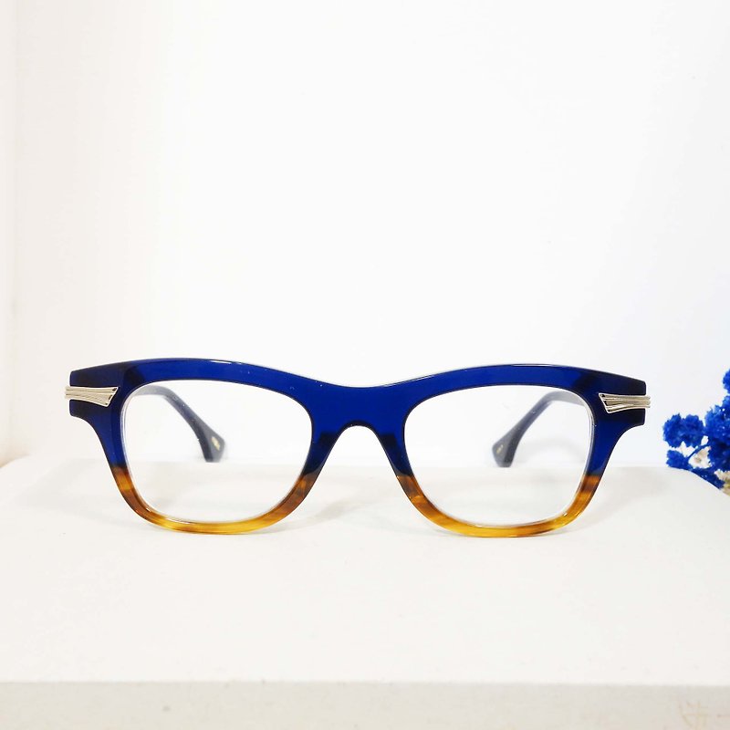 【目目商行】日本精緻粗框手工眼鏡 意大利板材4色 眼鏡 鏡框 - 眼鏡/眼鏡框 - 其他材質 藍色