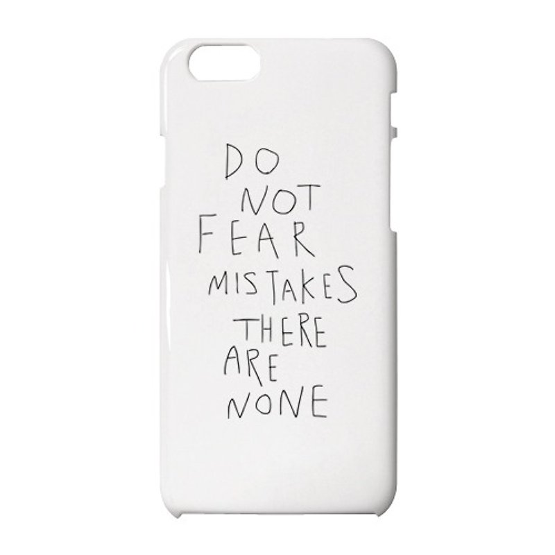 Do not fear mistakes. There are none. iPhone case - スマホケース - プラスチック ホワイト
