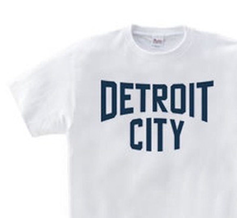 デトロイト CITY　WS～WM•S～XL Tシャツ【受注生産品】 - トップス ユニセックス - コットン・麻 ホワイト