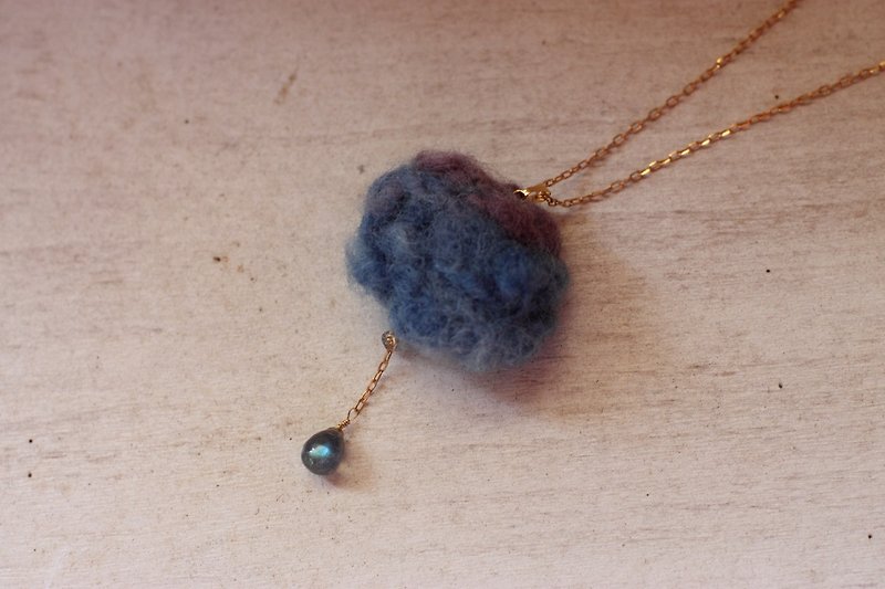 Natural blue dye, comfrey, with labradorite cloud necklace is currently in stock and can be directly subscripted - Necklaces - Gemstone Blue