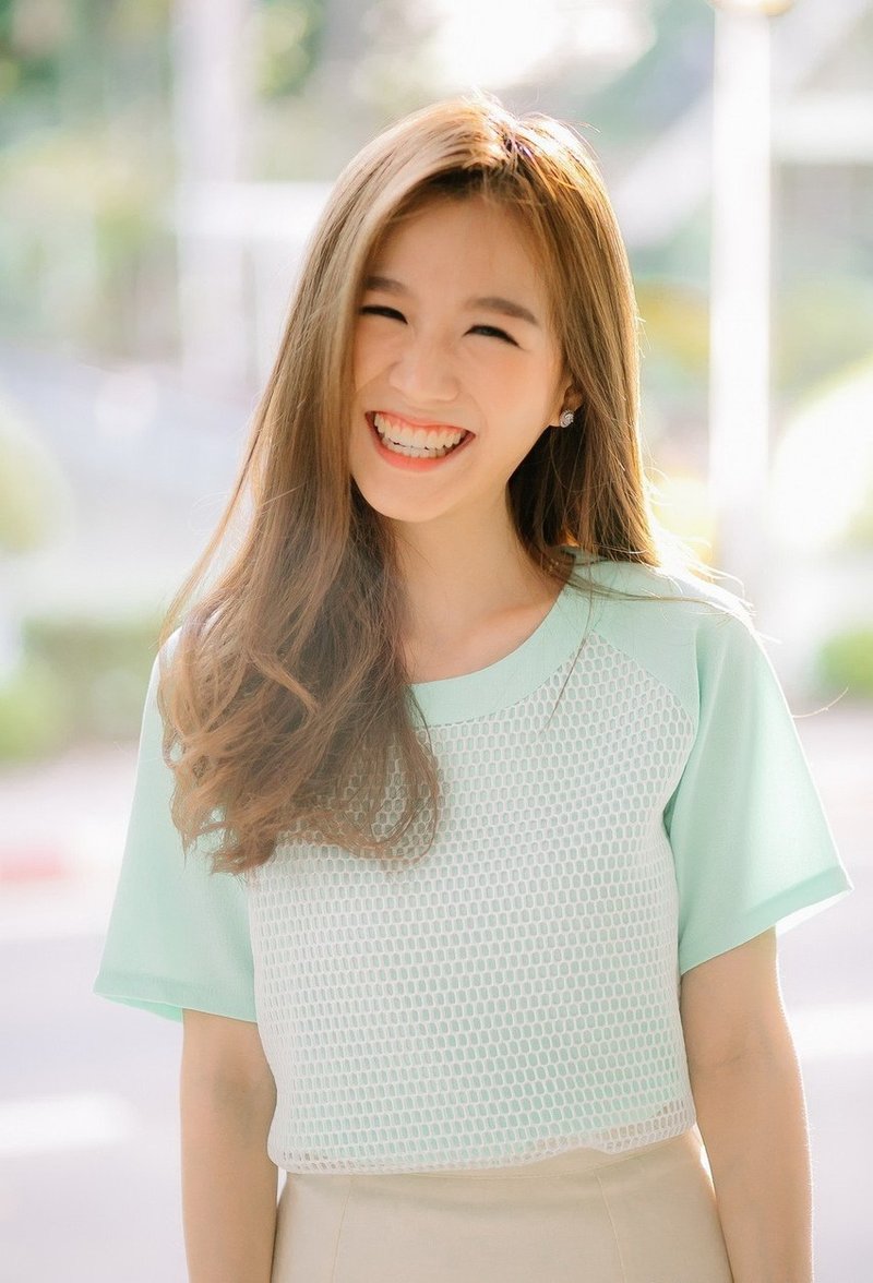 Honeycomb shortsleeve top - 女上衣/長袖上衣 - 其他材質 