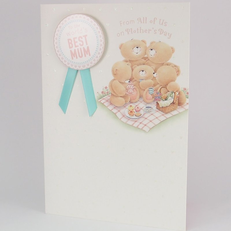 Give the world the best mom | UK Mother's Day card - การ์ด/โปสการ์ด - กระดาษ ขาว