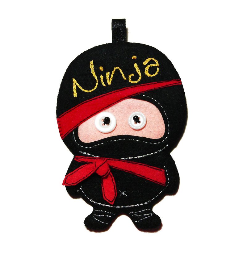 Ninja Card Set - Black / Card Set / ID card set - ที่ใส่บัตรคล้องคอ - ไฟเบอร์อื่นๆ สีดำ