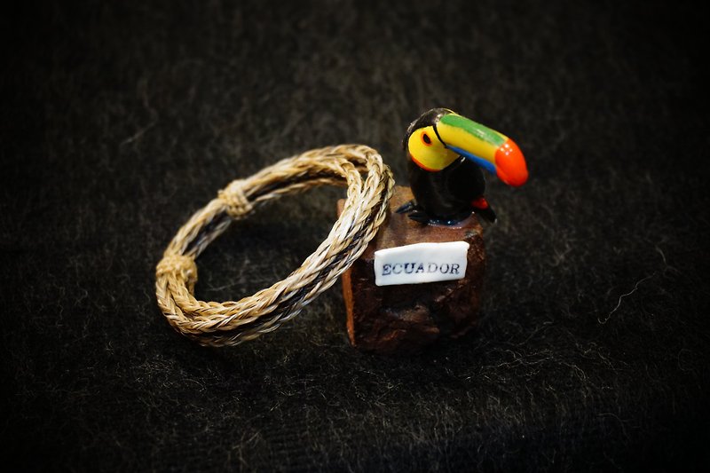 South American Indian handmade wool knit bracelet - in - สร้อยข้อมือ - วัสดุอื่นๆ 