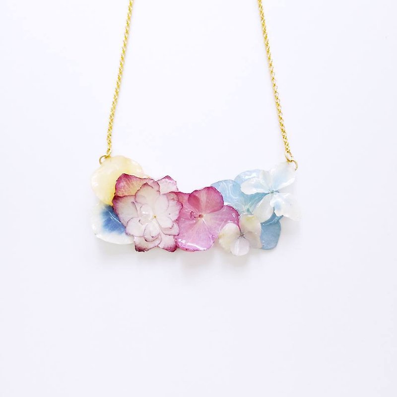 AGFC 3D Real Flower Necklace Order to make  - สร้อยติดคอ - พืช/ดอกไม้ ขาว