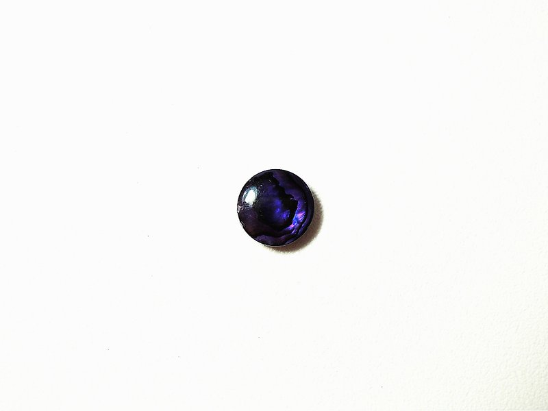 Silver925 Earring , The Mother Of Pearl (Single) - Earrings & Clip-ons - Gemstone Purple