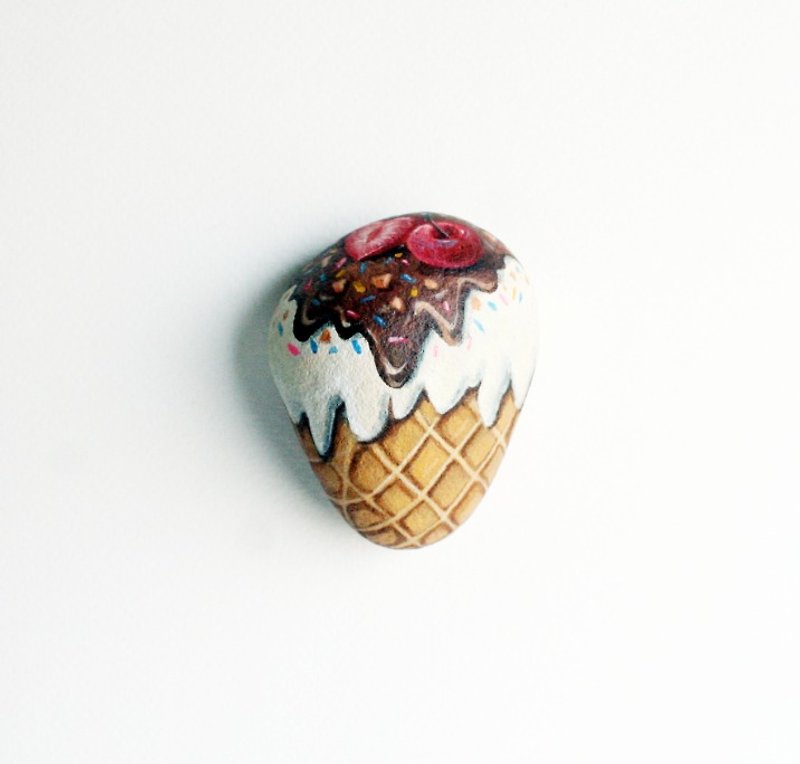 Ice Cream Stone painting. - Other - Waterproof Material Multicolor