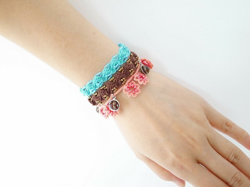 Crochet Lace Jewelry (Bohemian III) Bracelet - Bracelets - Other Materials Multicolor