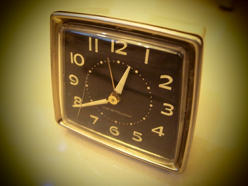 60年代USA westclox vintage美國製古董機械式鬧鐘 - Clocks - Other Materials Black
