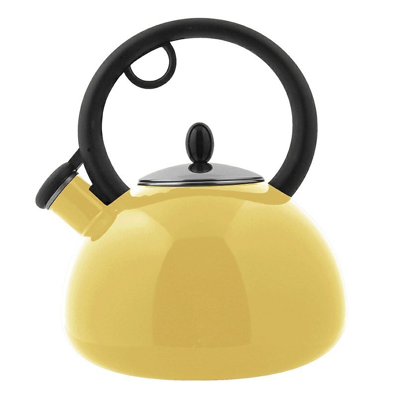 OSICHEF【泡泡琺瑯笛音茶壺】-黃色 - 茶壺/茶杯/茶具 - 琺瑯 黃色