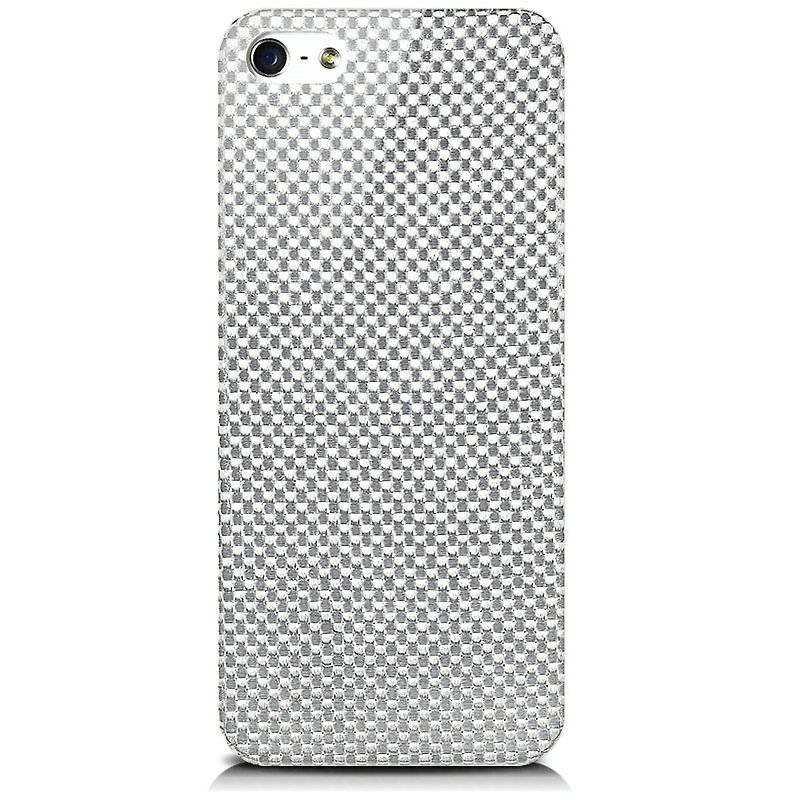 monCarbone [HoverCoat Plus] iPhone 5S / 5 Carbon Fiber Case (Silver) - Phone Cases - Other Materials Black