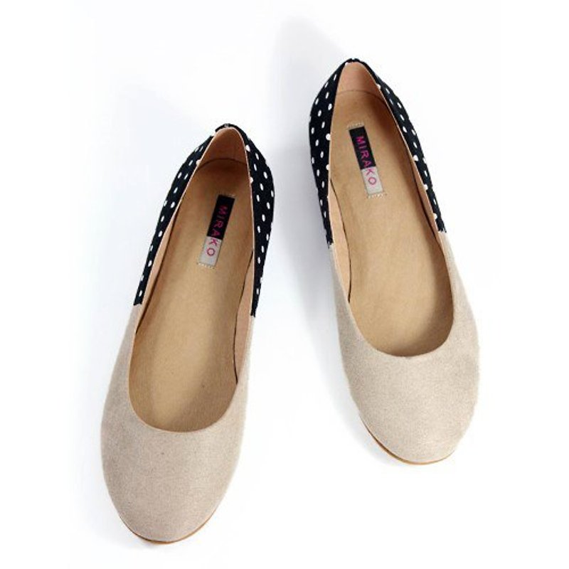 Musical W1042 Black Ivory - Mary Jane Shoes & Ballet Shoes - Cotton & Hemp Black