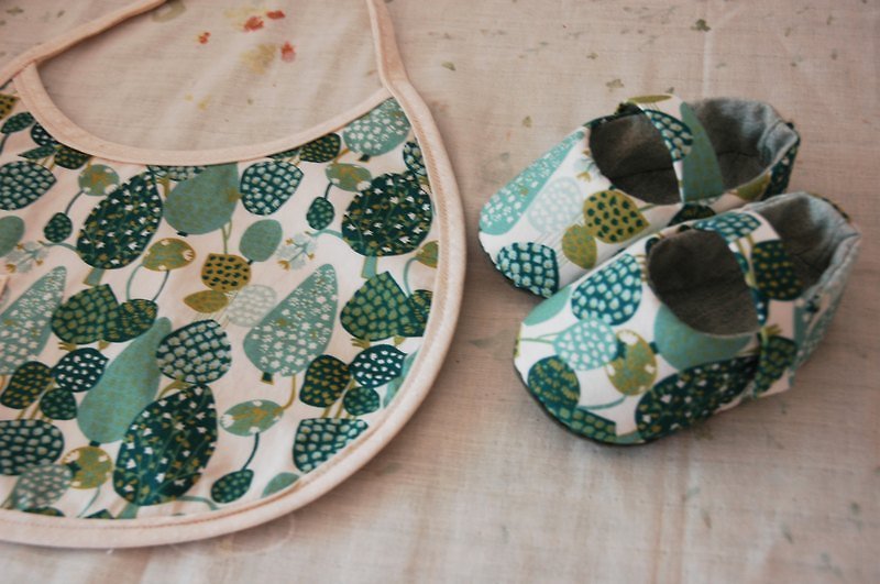 Small forest green baby bibs - Bibs - Other Materials Green